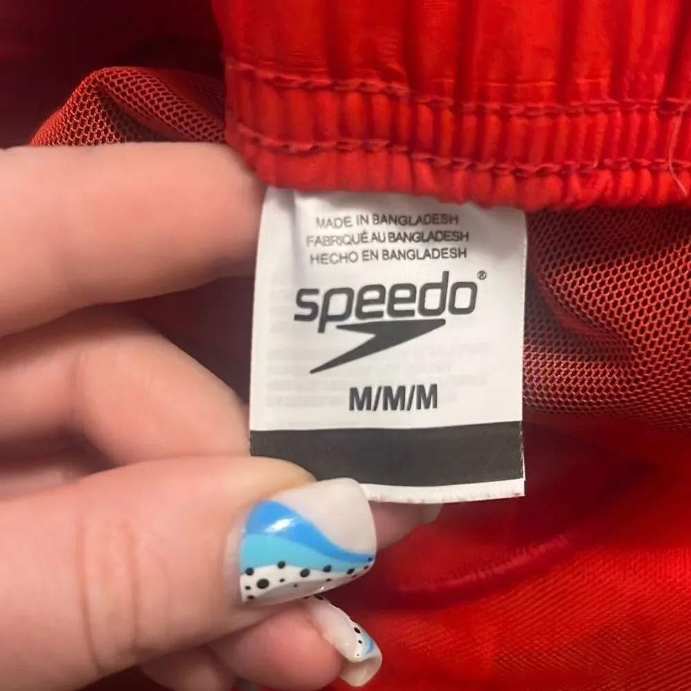 ✨Speedo Men's Standard Swim Sz Medium Trunk Short Length Redondo Solid✨
